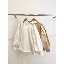 40수 세탁관리 쉬운 라운드넥 뒷지퍼 블라우스 23s/s