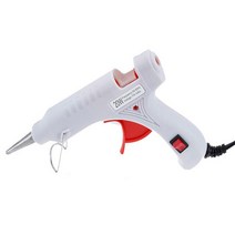 실리콘총 무선 글루건 20W 전기 핫 멜트 글루 건 전동 공구 다기능 열 온도 스위치 스틱 포함, [03] White Glue Gun, [02] EU, 03 White Glue Gun_02 EU