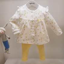 아가방 50% 봄 베이비페어! 외출복인줄 착각하겠어 샬랄라 내의 상하세트! 분명히 실내복 인데 외출해도 괜찮아 상하복 샤방한 A라인 상의와 슬림한 레깅스 꿀조합 놀이복