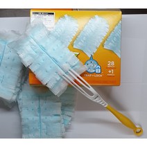 스위퍼 더스터 먼지떨이 리필 28p 핸들포함 먼지 흡수하는 능력이 뛰어난 신종 총채