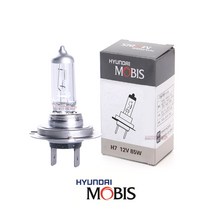 현대 모비스 자동차 전조등 전구 할로겐램프 H7, H7 12V 85W, 1개