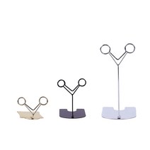 Y형 POP 골드 실버 블랙 네임택 메모 홀더 가격표 꽂이 쇼클립 베이커리, 실버 10cm