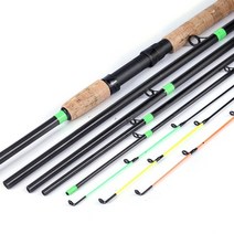 sougayilang 코르크 핸들 피더 낚싯대 회전 막대 3m l m h power travel rod de pesca carp fishing pole, 연한 초록색