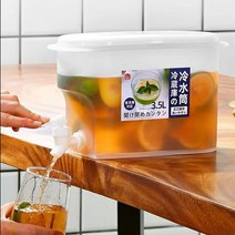 음료디스펜서 스포츠 스텐 유리 쥬스 수돗물 포함 냉수 주전자 레모네이드 용기 냉장고 양동이 디스펜서 여름 5L 및 3.5L 크기 제공, 1.3.5L