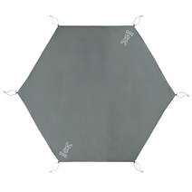 DOD(디오디) 원폴 텐트 M용 그랜드 시트 315 cm×270 cm GS5-562-GY