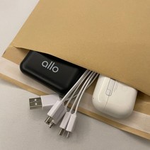다복점빵 택배포장 크라프트 뽁뽁이 안전봉투 중 10p