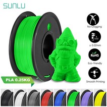 3D프린터필라멘트 SUNLU PLA 3D 필라멘트 250G 펜 리필 1.75MM 소형 스풀 무취 FDM 프린터 막힘 없음 컴퓨, 05 PLA 250G Green