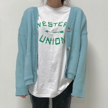아이우먼 러블리미니패치가디건 TGC712M102 빅사이즈