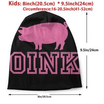 Oink Pm2.5 농장 베이컨 덴탈마스크 (핑크) 재사용, C01-Unisex, T08-Kids Knit Hat