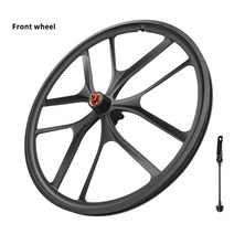 자전거휠셋 로드 자전거 바퀴 휠 디스크 20 인치 451 접이식 세트 4 베어링 이중 벽 마그네슘 합금 림 sp8 vp18 접이식 브레이크 도로 세트, 앞 바퀴