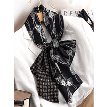 봄버전 올 매치 여성 스카프 실크 손 느낌 양면 인쇄 섹션 15x150cm, 21 23