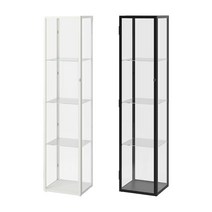 이케아 DETOLF 유리도어수납장 화이트 203.540.43, 블랙_805.205.20, 단품