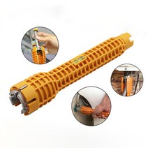 수도관 렌치 수전전용 배관 교체 파이프 싱크대 작업용 멀티렌치 공구 만능 수도꼭지 파이프수리 탈부착 작업용, 더블렌치