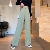 여성 댄스복 간지나는 댄스걸 조거팬츠넓은 다리 바지 하이 웨스트 캐주얼 스트레이트 여성용 패션 여름
