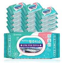 기본에 세균닦는 행주티슈 플러스케어 80매 15팩, 15개