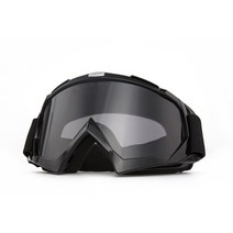 크로스 아웃도어 산악자전거 바람막이 라이딩 안경 변색 스키 고글 오토바이 고글 스키 고글, 블랙테두리/그레이렌즈, 하나