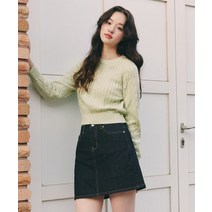 국내매장 정품 스파오 SPAO 데님 미니 스커트_SPWJD24G01