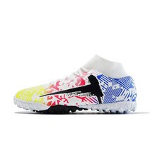 Speedmate 2020 스타일 Fg 축구 부츠 아카데미 소프트 통기성 잔디 축구 클리트 야외 스포츠 높은 발목 신