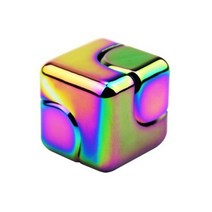 다이스 큐브 피젯스피너 고급 DIY 메탈 EDC R188 장난감 스트레스 피젯토이, 레인보우