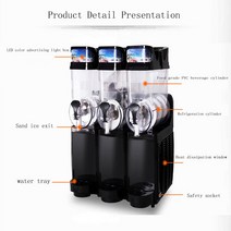 슬러시기계 110V / 220V 눈 녹는 기계 전기 더블 탱크 슬러시 상업 스무디 Granita 얼음 슬러셔, 02 220V_03 세 항아리