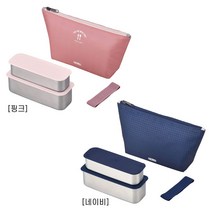Thermos 써모스 2단 도시락 DSA-604W, 핑크