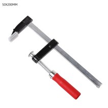 목공 고력 목재 클램핑 CA를위한 헤비 듀티 F- 클램프 바 클립 클램프, 50x200mm, 1개