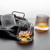 언더락잔 세트 위스키잔 하이볼잔 크리스탈, 다이아몬드 텍스처 150ml 6종 세트