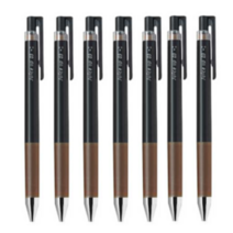 파이롯트 쥬스업 젤잉크 중성 노크펜 0.3mm, 브라운, 7개입