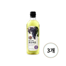 백설 CJ제일제당 포도씨유 900ml x 3개 / 스페인산 식용유