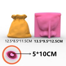 도자기공예 만들기 도구 물레 DIY돈가방 꽃병 다육 화분 재떨이 펜 홀더 실리콘 몰드 DIY 수지 석고, 한개옵션0