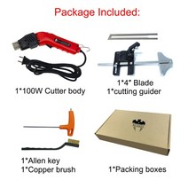 우드락 열선 커터기 펜형 스치로폼 절단기 공업용 전지 가위 전기 작업 가위집 폼 폴리스티렌 커터 나이프 휴대용 스티로폼 DIY 절단 도구 110 240V, 19.KS100 G04 - UK