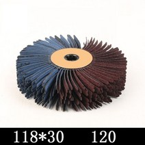 118x6 0/30mm 120-600 그릿 연마재 와이어 드럼 목재 버니 싱 연마 휠 브러시 천 샌딩 그라인딩 그루브 걸레 버핑 패드, 30mm 120 그릿