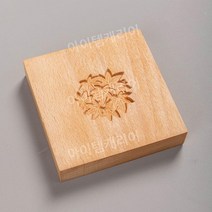 양갱틀 화과자틀 원목 수제 쿠키커터 앙금 만들기 모양틀 홈베이킹 떡도장, 메이플 보드
