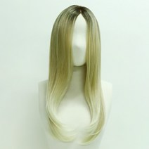 가발매니아 루나 61cm 수제통가발 프론트레이스(프리미엄 G사), 내츄럴블론드