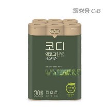 코디 에코그린 화장지 30m 30롤 1팩, 단품