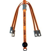 안전모턱끈 패션턱끈 포토리아 주황색 10개입