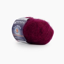 쎄비 몬디알 키드 모헤어실 20g 1볼 슈퍼키드모헤어 합사용의류실, 93.버건디, 196m, 1개