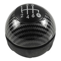 기어봉 기어시프트 크롬 부트 커버 피아트 500 2007, 06 6 Speed Carbonfiber