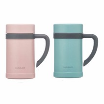 이지 보온 머그 500ml 핑크블루, 핑크