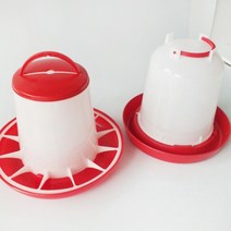 병아리 닭 밥통 급수기 반자동 물통, 2 닭급수기 밥통1 5KG