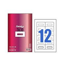 시둥마켓 +[시둥마켓]+_ 소품라벨 프린트라벨용지 반투명필름라벨지 업무용라벨 라벨스티커, 폼텍 카세트라벨(LQ-3630 12칸 20매)