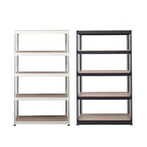 스피드랙 스피드랙본사 철제 무볼트 조립식 앵글 선반 800x400x1800 5단, 화이트/양면합판 800x400x1800 5