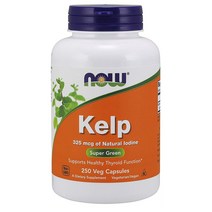 해외 NOW Supplements Iodine 요오드 250캡슐, 2개