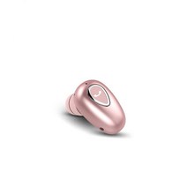 카메라 악세사리 보조 용품 OLAF-싱글 인이어 블루투스 핸즈프리 무선 스포츠 게이머 마이크 버드 포함 TW, Rose Gold-YX01