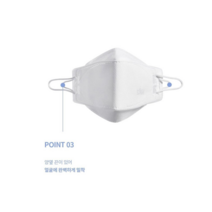 보튼 KF94 끈조절 대형 블랙 마스크 개별포장 20매입, 40매입