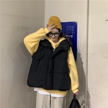 인터넷 연예인 짧은 다운 코트 조끼 여성 겨울 2022 새로운 느슨한 면화 패딩 코트 슬리밍 두꺼운 면화 패딩 코트 패션