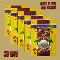 국산 한방향 인삼 찜질방 파스 건강패드 20매입 5팩 붙이는 건강파스 총100매, 5개, 20매