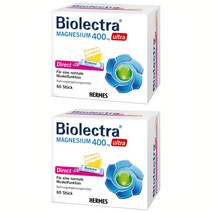 (독일 내수) Biolectra 바이오렉트라 헤어메스 마그네슘 레몬맛 400mg 60포, 2개