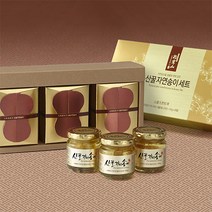 제철진미 산꿀 자연송이 프리미엄 선물세트 6호 110g 3개 세트 (고급 유리병 세트), 유리병 110g x 3
