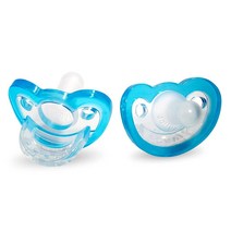 RaZbaby 졸리팝 영아용 쪽쪽이 신생아용 0-3개월 2개입 1팩 핑크, 2 ct blue